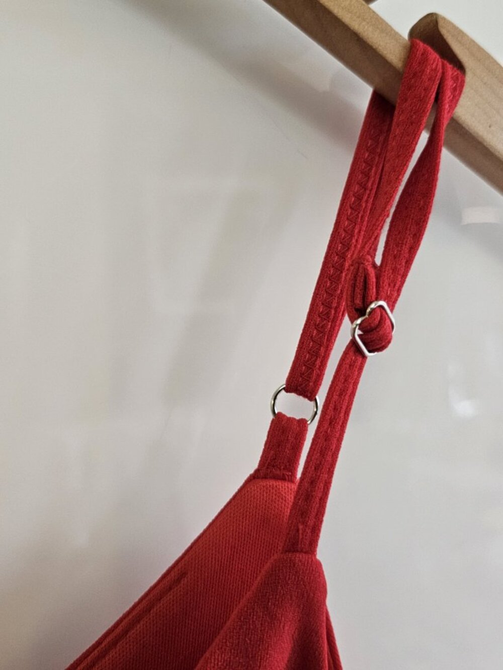 New Ruby Red Ruffle Cocktail Dress - Picture 11 of 12